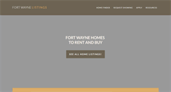 Desktop Screenshot of fortwaynelistings.com