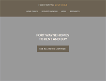 Tablet Screenshot of fortwaynelistings.com